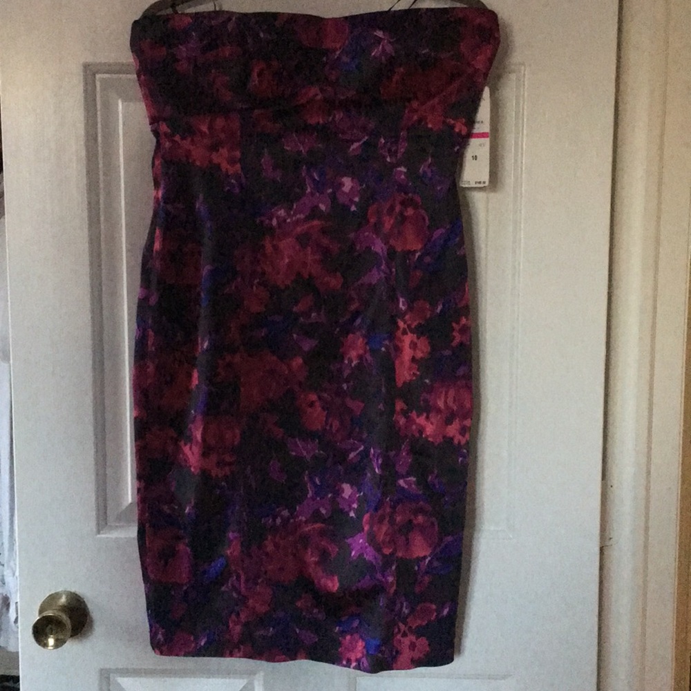 Ralph Lauren floral print fitted dress